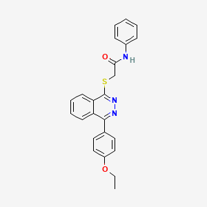 2-{[4-(4-ethoxyphenyl)phthalazin-1-yl]sulfanyl}-N-phenylacetamide