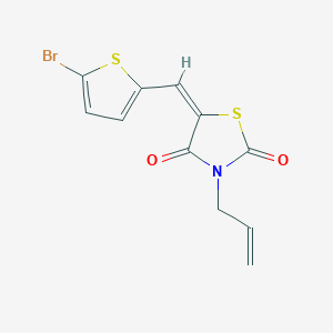 3-allyl-5-[(5-bromo-2-thienyl)methylene]-1,3-thiazolidine-2,4-dione