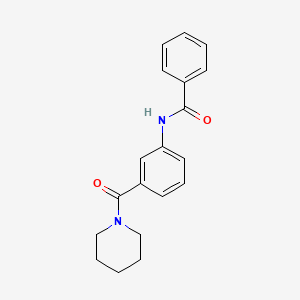 molecular formula C19H20N2O2 B4055827 N-[3-(1-piperidinylcarbonyl)phenyl]benzamide 