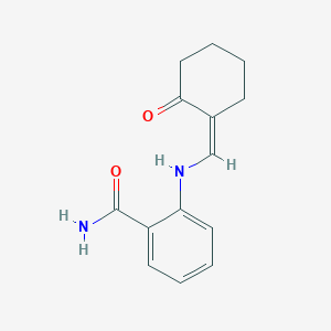 2-{[(Z)-(2-oxocyclohexylidene)methyl]amino}benzamide