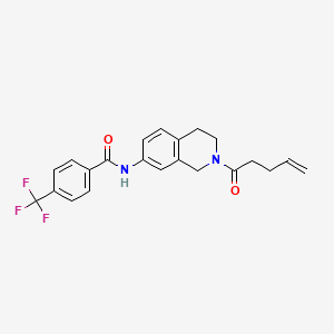 N-[2-(4-pentenoyl)-1,2,3,4-tetrahydro-7-isoquinolinyl]-4-(trifluoromethyl)benzamide