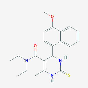 N,N-diethyl-4-(4-methoxy-1-naphthyl)-6-methyl-2-thioxo-1,2,3,4-tetrahydro-5-pyrimidinecarboxamide