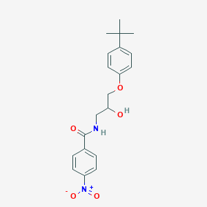 molecular formula C20H24N2O5 B4055936 N-[3-(4-tert-butylphenoxy)-2-hydroxypropyl]-4-nitrobenzamide 