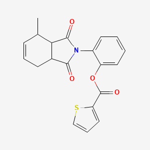 2-(4-methyl-1,3-dioxo-1,3,3a,4,7,7a-hexahydro-2H-isoindol-2-yl)phenyl 2-thiophenecarboxylate