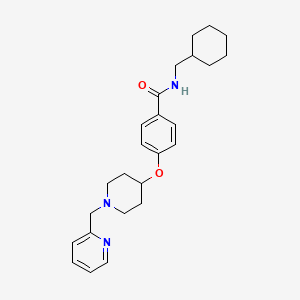 N-(cyclohexylmethyl)-4-{[1-(2-pyridinylmethyl)-4-piperidinyl]oxy}benzamide