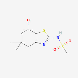 N-(5,5-dimethyl-7-oxo-4,5,6,7-tetrahydro-1,3-benzothiazol-2-yl)methanesulfonamide