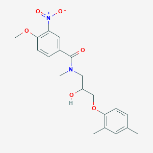 N-[3-(2,4-dimethylphenoxy)-2-hydroxypropyl]-4-methoxy-N-methyl-3-nitrobenzamide