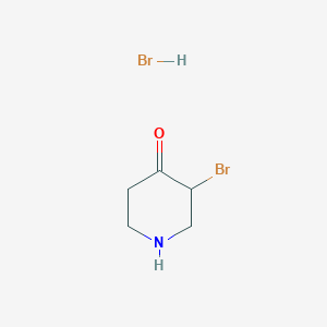 molecular formula C5H9Br2NO B040560 3-溴哌啶-4-酮盐酸盐 CAS No. 118652-88-3