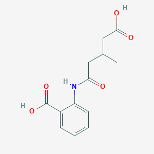 2-[(4-carboxy-3-methylbutanoyl)amino]benzoic acid