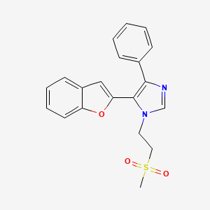 5-(1-benzofuran-2-yl)-1-[2-(methylsulfonyl)ethyl]-4-phenyl-1H-imidazole