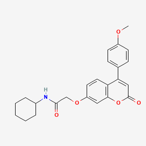 N-cyclohexyl-2-{[4-(4-methoxyphenyl)-2-oxo-2H-chromen-7-yl]oxy}acetamide