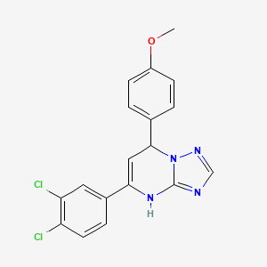 5-(3,4-dichlorophenyl)-7-(4-methoxyphenyl)-4,7-dihydro[1,2,4]triazolo[1,5-a]pyrimidine