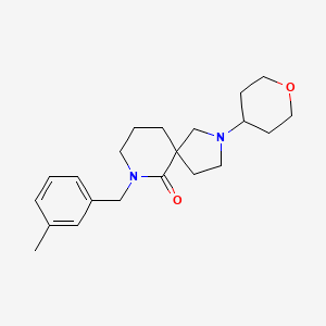 7-(3-methylbenzyl)-2-(tetrahydro-2H-pyran-4-yl)-2,7-diazaspiro[4.5]decan-6-one