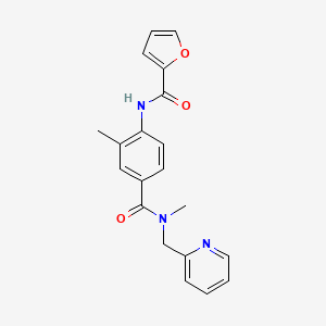 molecular formula C20H19N3O3 B4056096 N-(2-methyl-4-{[methyl(pyridin-2-ylmethyl)amino]carbonyl}phenyl)-2-furamide 