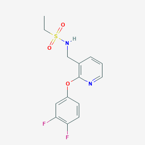 N-{[2-(3,4-difluorophenoxy)-3-pyridinyl]methyl}ethanesulfonamide