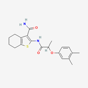 2-{[2-(3,4-dimethylphenoxy)propanoyl]amino}-4,5,6,7-tetrahydro-1-benzothiophene-3-carboxamide