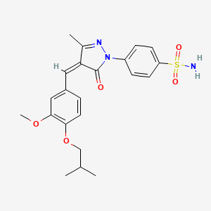 4-[4-(4-isobutoxy-3-methoxybenzylidene)-3-methyl-5-oxo-4,5-dihydro-1H-pyrazol-1-yl]benzenesulfonamide