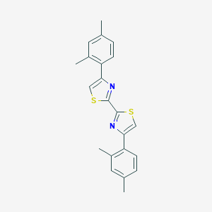 molecular formula C22H20N2S2 B405618 4-(2,4-Dimethylphenyl)-2-[4-(2,4-dimethylphenyl)-1,3-thiazol-2-yl]-1,3-thiazole CAS No. 352445-45-5
