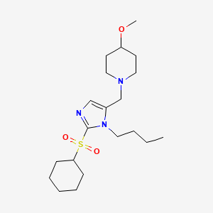 1-[(3-Butyl-2-cyclohexylsulfonylimidazol-4-yl)methyl]-4-methoxypiperidine