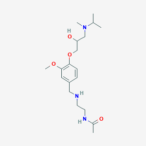 N-{2-[(4-{2-hydroxy-3-[isopropyl(methyl)amino]propoxy}-3-methoxybenzyl)amino]ethyl}acetamide