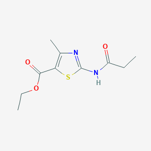 molecular formula C10H14N2O3S B405620 4-méthyl-2-(propanoylamino)-1,3-thiazole-5-carboxylate d'éthyle CAS No. 313252-00-5