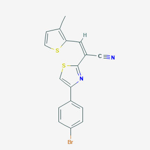 (Z)-2-(4-(4-bromophenyl)thiazol-2-yl)-3-(3-methylthiophen-2-yl)acrylonitrile