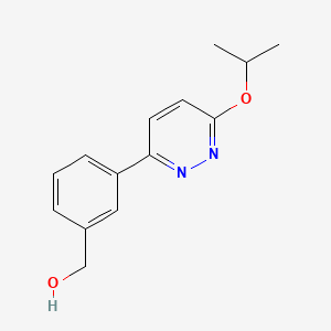 molecular formula C14H16N2O2 B4056244 [3-(6-异丙氧基哒嗪-3-基)苯基]甲醇 