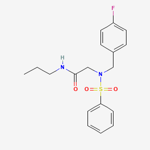 N~2~-(4-fluorobenzyl)-N~2~-(phenylsulfonyl)-N~1~-propylglycinamide