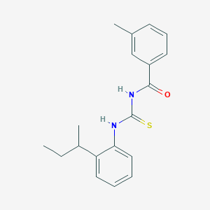 molecular formula C19H22N2OS B4056271 N-{[(2-sec-butylphenyl)amino]carbonothioyl}-3-methylbenzamide 