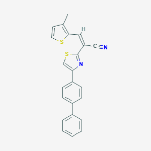 2-(4-[1,1'-Biphenyl]-4-yl-1,3-thiazol-2-yl)-3-(3-methyl-2-thienyl)acrylonitrile