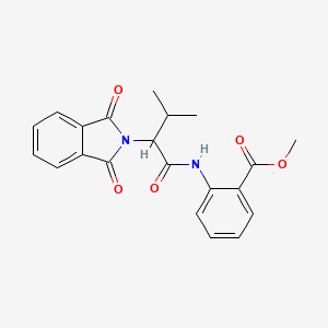 methyl 2-{[2-(1,3-dioxo-1,3-dihydro-2H-isoindol-2-yl)-3-methylbutanoyl]amino}benzoate