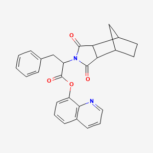 8-quinolinyl 2-(3,5-dioxo-4-azatricyclo[5.2.1.0~2,6~]dec-4-yl)-3-phenylpropanoate