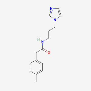 N-[3-(1H-imidazol-1-yl)propyl]-2-(4-methylphenyl)acetamide