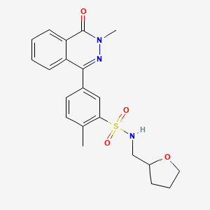 2-methyl-5-(3-methyl-4-oxo-3,4-dihydro-1-phthalazinyl)-N-(tetrahydro-2-furanylmethyl)benzenesulfonamide