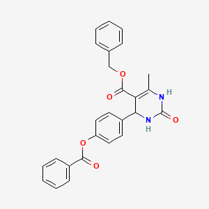 benzyl 4-[4-(benzoyloxy)phenyl]-6-methyl-2-oxo-1,2,3,4-tetrahydro-5-pyrimidinecarboxylate