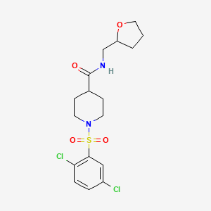 1-[(2,5-dichlorophenyl)sulfonyl]-N-(tetrahydro-2-furanylmethyl)-4-piperidinecarboxamide