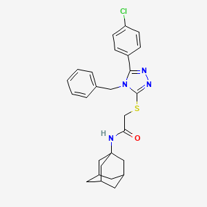 N-(ADAMANTAN-1-YL)-2-{[4-BENZYL-5-(4-CHLOROPHENYL)-1,2,4-TRIAZOL-3-YL]SULFANYL}ACETAMIDE