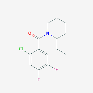 1-(2-chloro-4,5-difluorobenzoyl)-2-ethylpiperidine