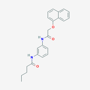 N-(3-{[2-(1-naphthyloxy)acetyl]amino}phenyl)pentanamide