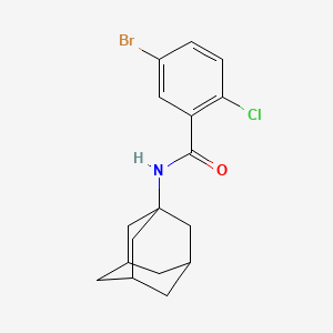 molecular formula C17H19BrClNO B4056439 N-1-金刚烷基-5-溴-2-氯苯甲酰胺 