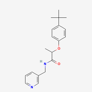 2-(4-tert-butylphenoxy)-N-(pyridin-3-ylmethyl)propanamide