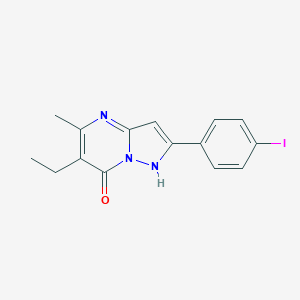 molecular formula C15H14IN3O B405646 6-Ethyl-2-(4-iodo-phenyl)-5-methyl-pyrazolo[1,5-a]pyrimidin-7-ol 