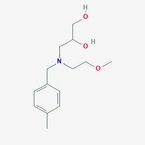 3-[(2-methoxyethyl)(4-methylbenzyl)amino]propane-1,2-diol