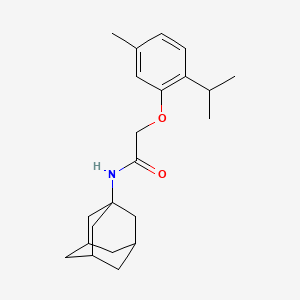 molecular formula C22H31NO2 B4056488 N-1-adamantyl-2-(2-isopropyl-5-methylphenoxy)acetamide 