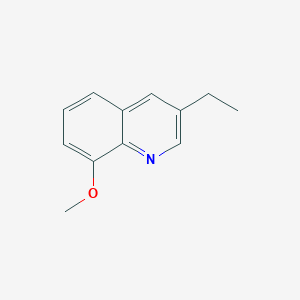 molecular formula C12H13NO B040565 3-Ethyl-8-methoxyquinoline CAS No. 112955-03-0