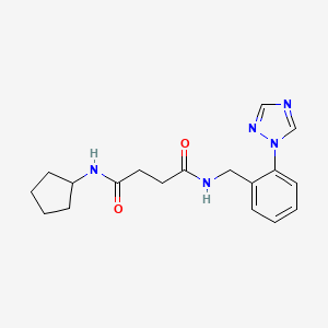 N-cyclopentyl-N'-[2-(1H-1,2,4-triazol-1-yl)benzyl]succinamide