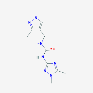 N-[(1,3-dimethyl-1H-pyrazol-4-yl)methyl]-N'-(1,5-dimethyl-1H-1,2,4-triazol-3-yl)-N-methylurea trifluoroacetate