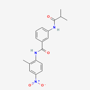 3-(isobutyrylamino)-N-(2-methyl-4-nitrophenyl)benzamide