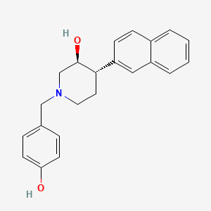 (3S*,4S*)-1-(4-hydroxybenzyl)-4-(2-naphthyl)piperidin-3-ol