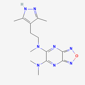 N-[2-(3,5-dimethyl-1H-pyrazol-4-yl)ethyl]-N,N',N'-trimethyl[1,2,5]oxadiazolo[3,4-b]pyrazine-5,6-diamine